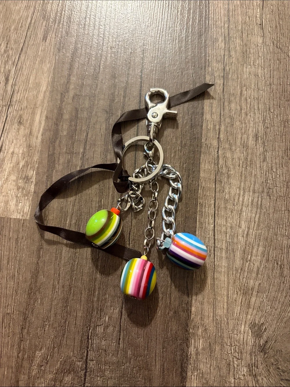 Miche Multicolor Stripe Charm Key & Card Holder